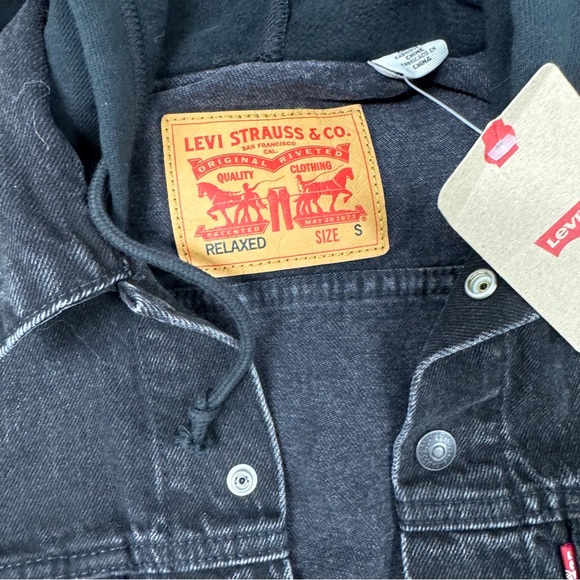 HOST PICK! LEVI’S HYBRID TRUCKER HOODIE JACKET - Picture 6 of 9
